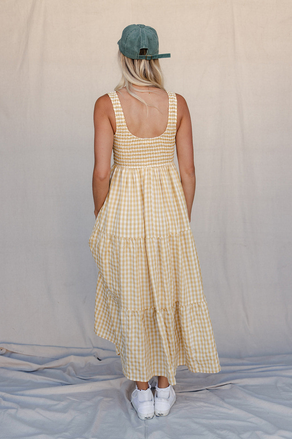 Lemonade Stand Gingham Maxi